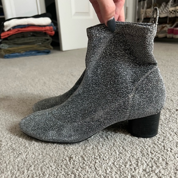 Zara Sparkly Booties Heels - Picture 9 of 9
